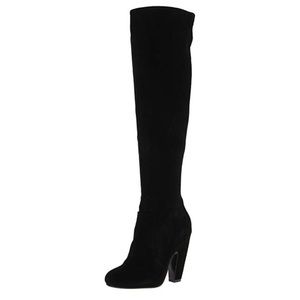 Over the knee black boots
